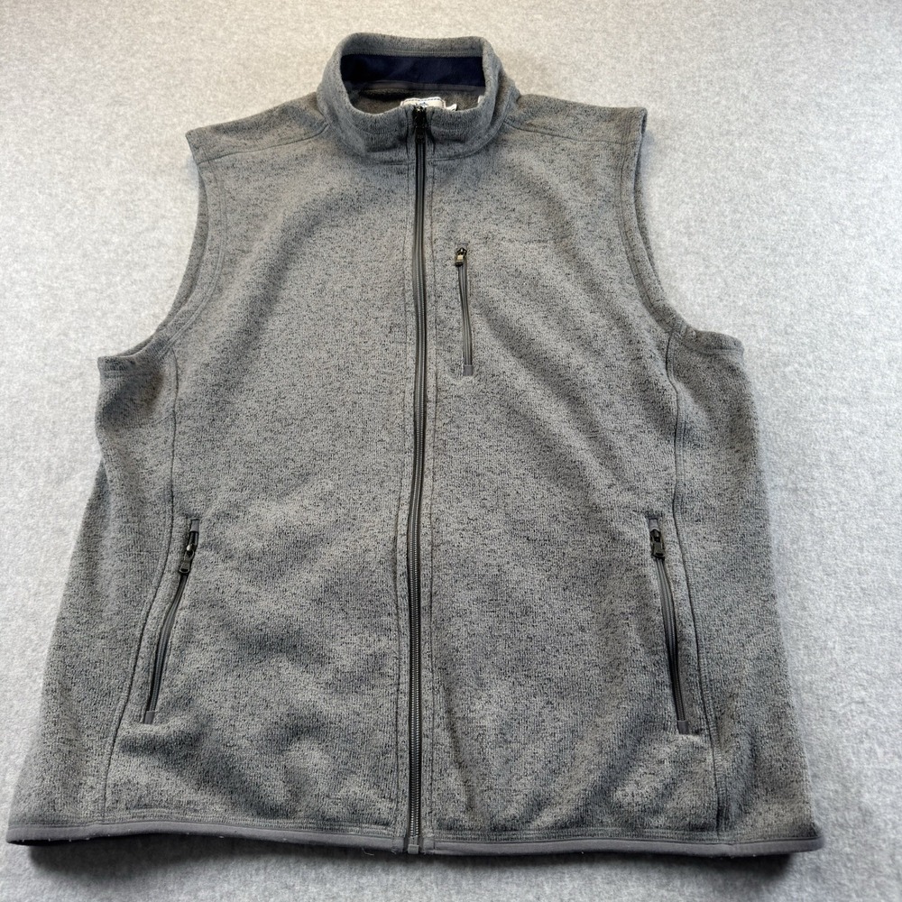 Southern Tide Vest Men's XXL Gray  Full Zip